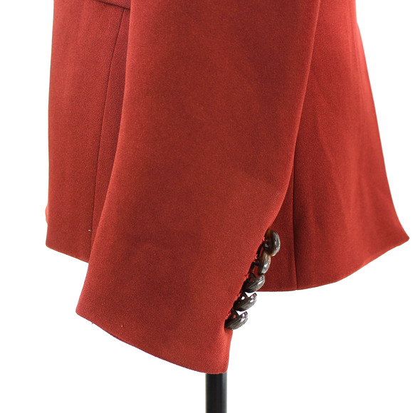 Veronica Beard Satin Sheen Clay Dickey Jacket 4 Single Breasted Acetate Blazer - Picture 5 of 8